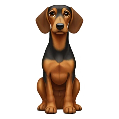 Un teckel qui supporte l'équipe de Belgique  sticker