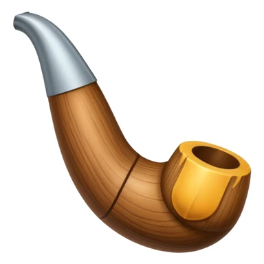 Una pipa con cara y con el pulgar hacia arriba sticker