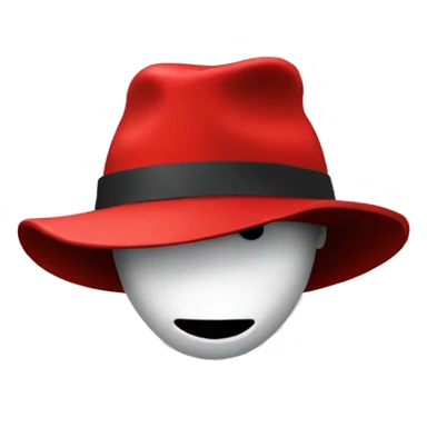 Linux hacker red hat sticker