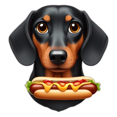 Hotdog dachshund sticker