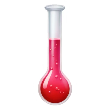 test tube red liquid sticker