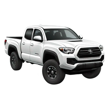 2016 White Toyota Tacoma TRD sticker