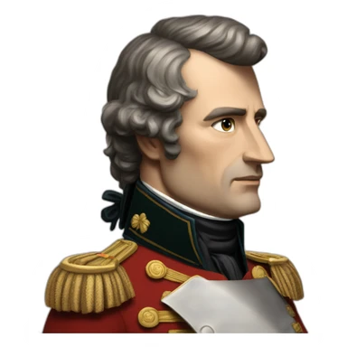 Napoléon Bonapart sur sont cheval sticker