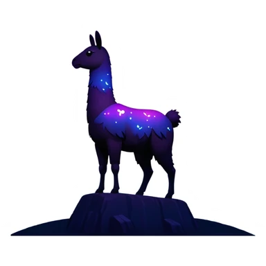 Fortnite llama signal projected in the night sky, similar to Batman's bat signal but with the Fortnite llama silhouette sticker
