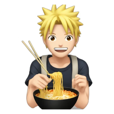 naruto eat ramen sticker