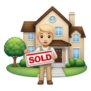 Bienes raices feliz  sticker