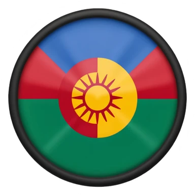 Bandera de los gitanos sticker