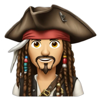 Johnny Depp Jack Sparrow sticker