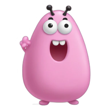 souris qui pete et qui mange une barbapapa sticker