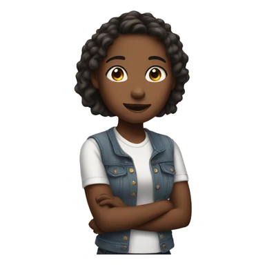 girl asks a question sticker