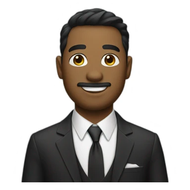 man in suit and tie sticker