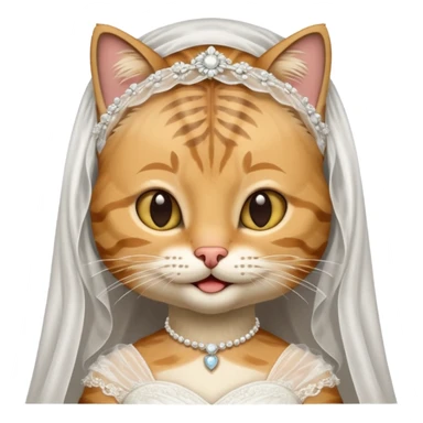 tabby cat brides sticker