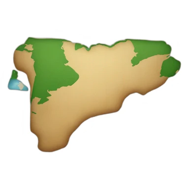 Mapa de Latino AMERICA sticker