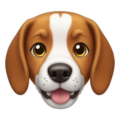 Beagle smile ginger sticker