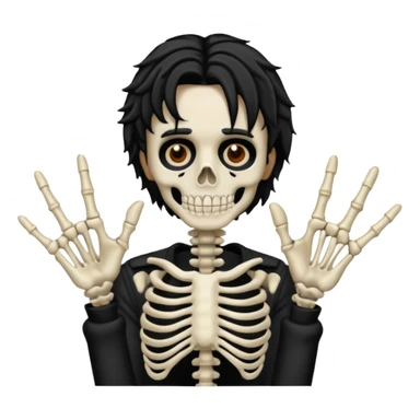 Make a Playboi Carti yvl skeleton hand emoji sticker