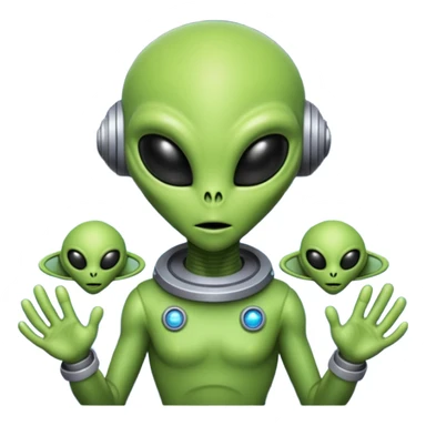 Outter space alien armada space background sticker