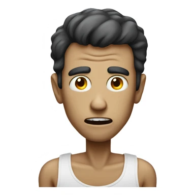 scary man who is skinny  sticker