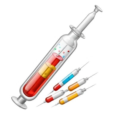 alcohol pills and drugs and serynge with needle sticker