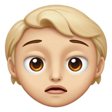 face staring into soul with mouth slightly agape  sticker