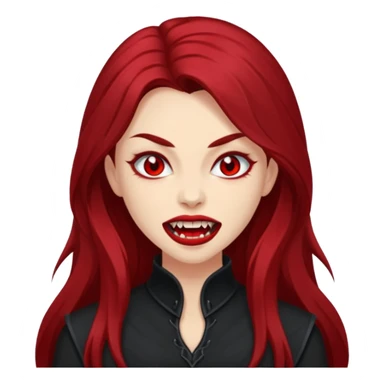 red women Vampire sticker