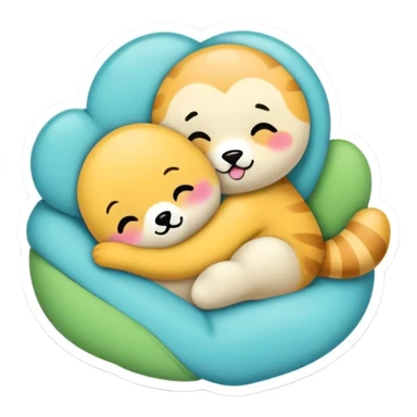 Sticker that says “I want cuddles” sticker