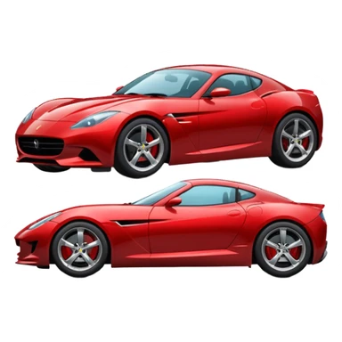 sports car emoji facing right sticker