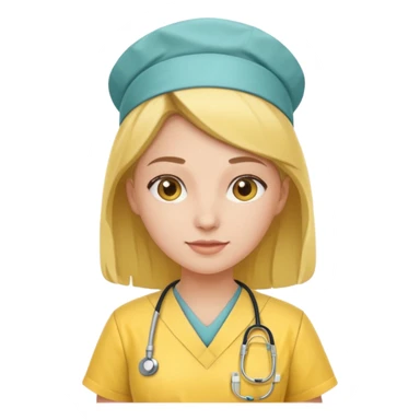 Nurse wearing yellow sticker