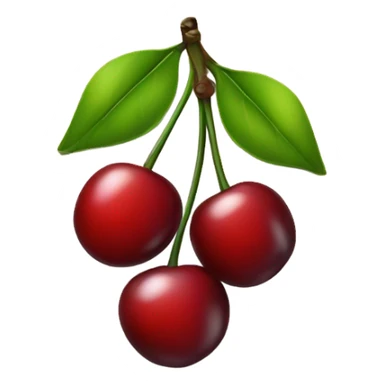 black bow with 2 red cherries sticker