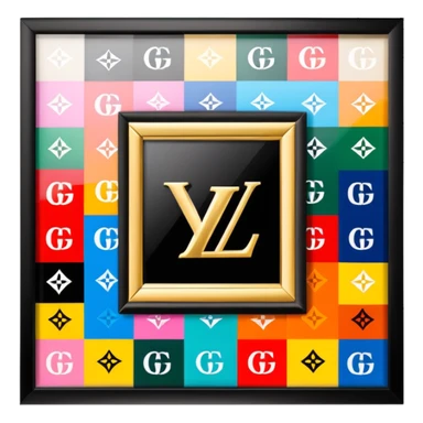 Louis Vuitton and Gucci versus and Fendi and Versace and all of the luxury brands sticker