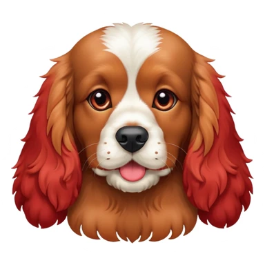 cocker spaniel dog red sticker