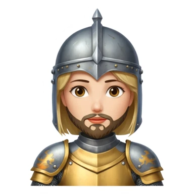 bearded knights women sticker