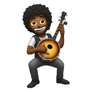 Roadie playing banjo sticker