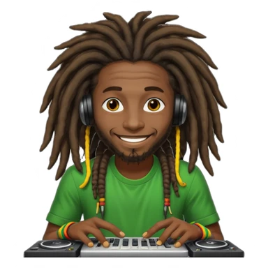reggae dj sticker