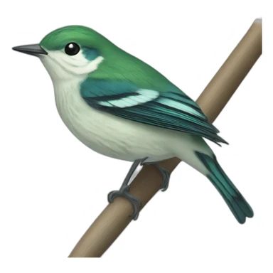 Cerulean warbler sticker