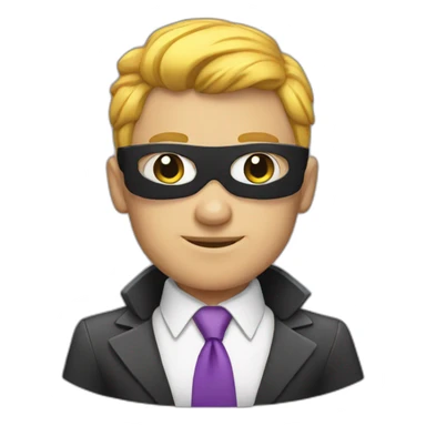 business man as a superhero sticker