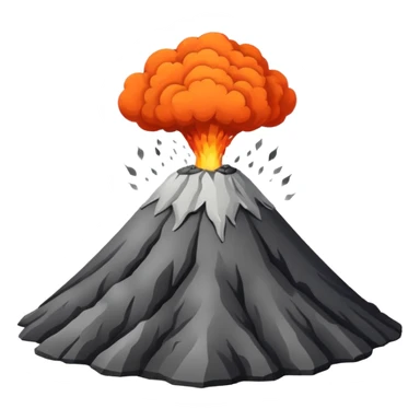 Volcano before eruption sticker