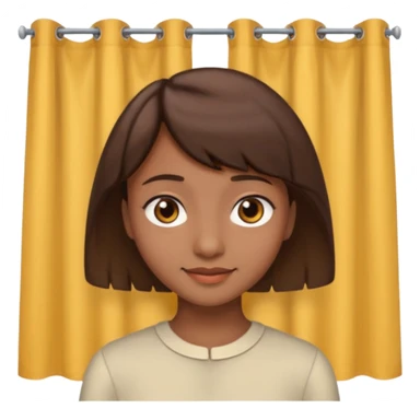 une peau brune mais pas trop de cheveux marron un peu vie avec une mèche un peu rideau mais pas trop longues des yeux marrons pas vraiment trop éclatant un beau petit sourire une peau un peu marron mais pas trop clair sticker