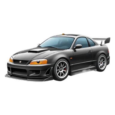 car drifitng on the road sticker