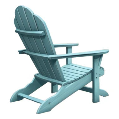 Adirondack chair on the beach  sticker
