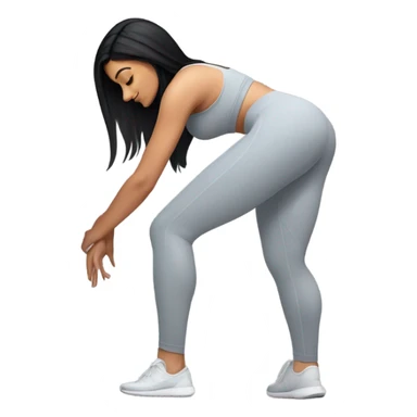 Kylie Jenner crouch in yoga pants sticker