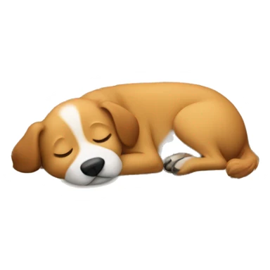 Dog sleeping in the sofa sticker