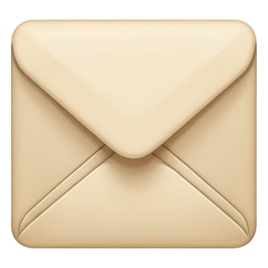 Letter color pale beige creamy sticker