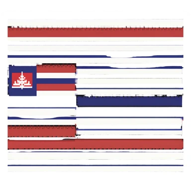 Thai flag with red, white, and blue horizontal stripes sticker
