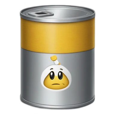 A tin can calling someonae on the phone  sticker