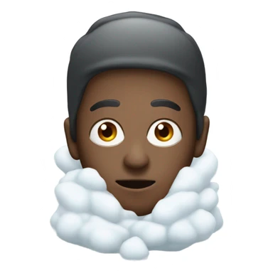 Face buried in snow sticker