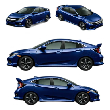 Honda civic 8th navy blue sticker
