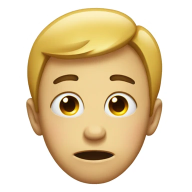 crying emoji with a smile but tired eyes sticker