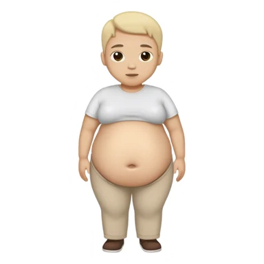 slim person > fat person  sticker