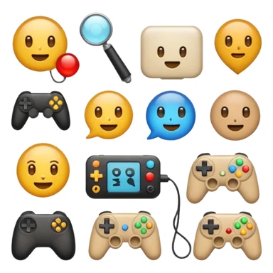 create an emoji pack for a discord server with this description Initially, ADN-13 began as a private Discord server for three scientists. They discovered that gaming sessions and informal communication revealed cognitive potential better than any laboratory tests.  sticker