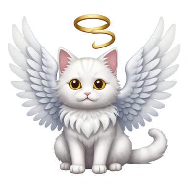 gato com asas sticker